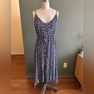 Brovave Navy Blue floral dress  size Medium